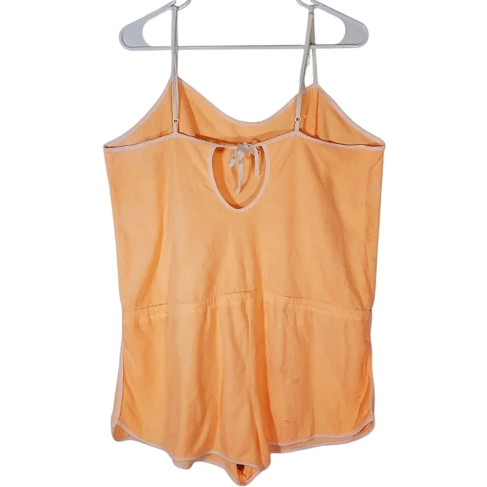 7366 * Op Ocean Pacific Terrycloth Romper Cover Up Orange Size XL (15/17) - Picture 2 of 13